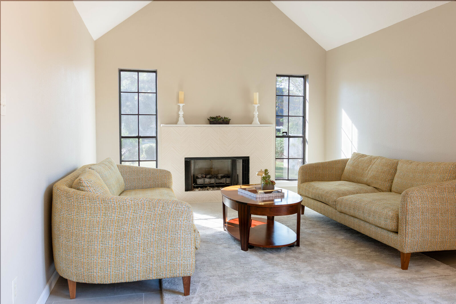 Finished living room