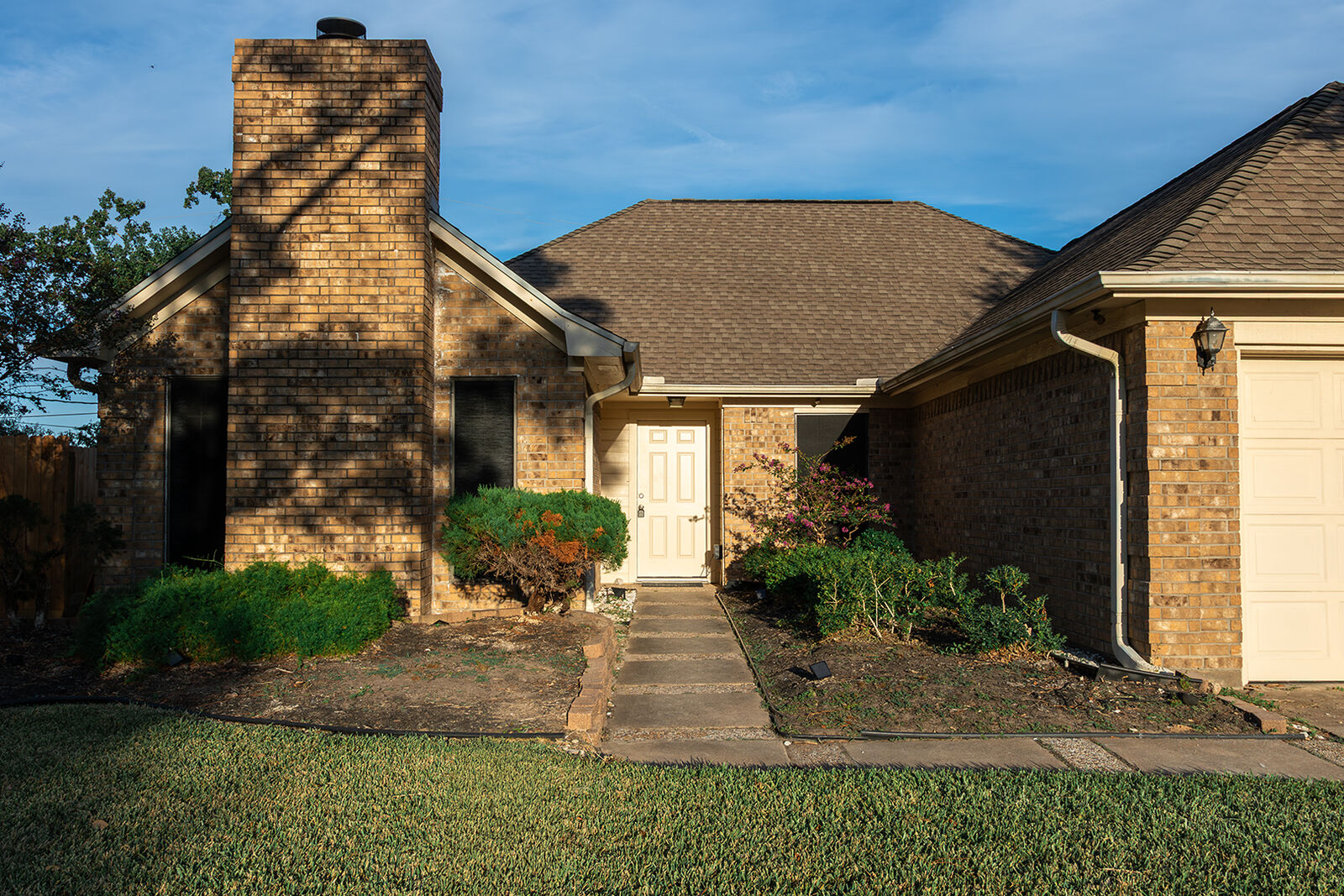Front entry and landscaping