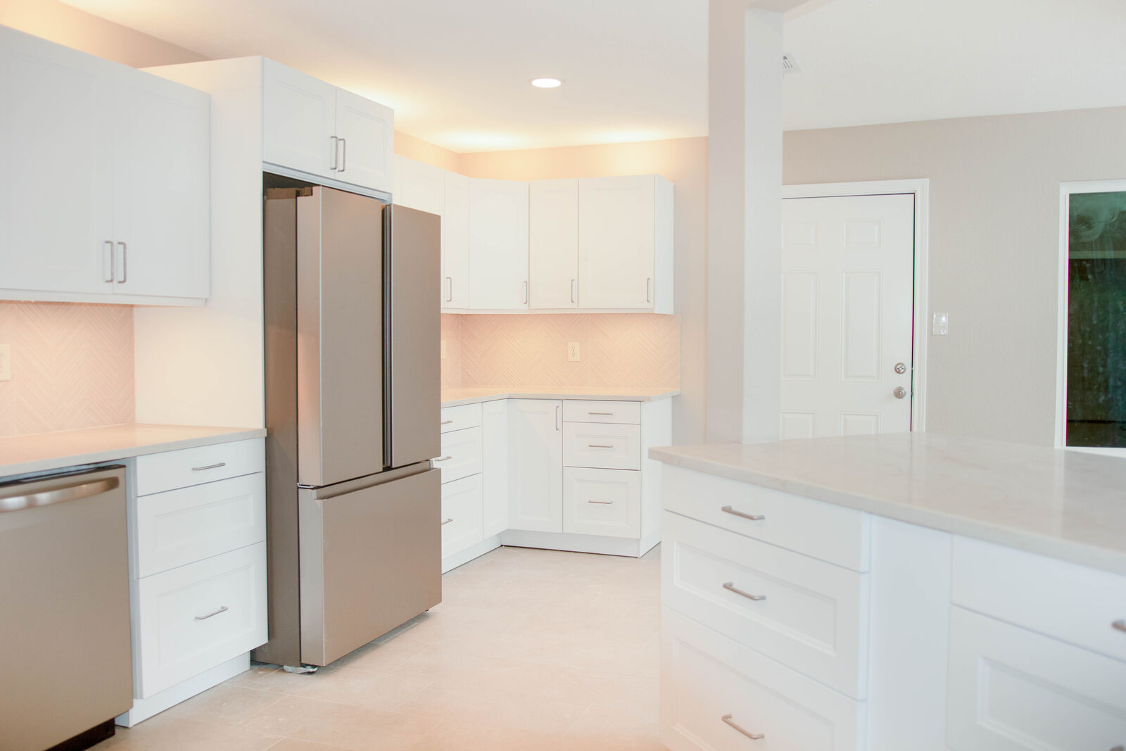 Kitchen with stainless appliances